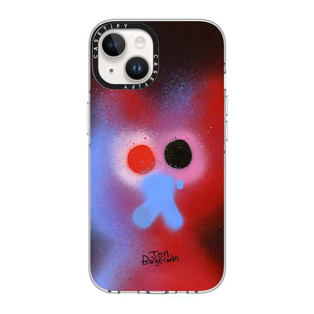 Jon Burgerman x CASETiFY iPhone 14 ケース クリア クリア ケース MagSafe対応 Fog