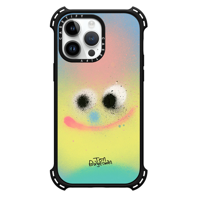 Jon Burgerman x CASETiFY iPhone 14 Pro Max ケース マットブラック バウンスケース Puff