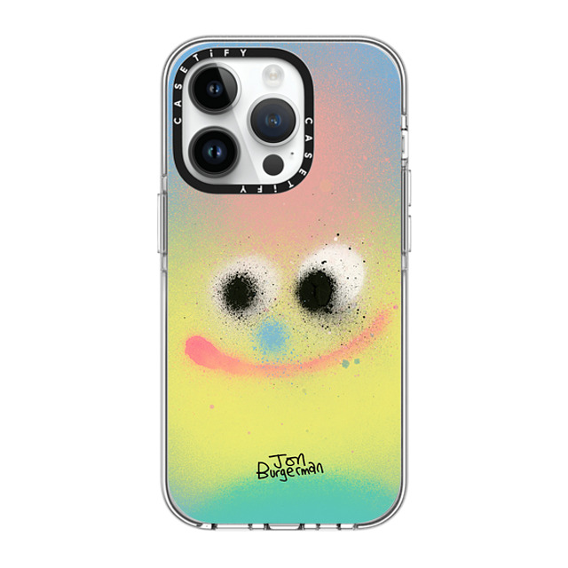 Jon Burgerman x CASETiFY iPhone 14 Pro ケース クリア クリア ケース MagSafe対応 Puff