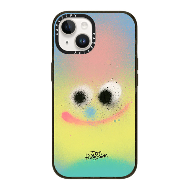 Jon Burgerman x CASETiFY iPhone 14 ケース ブラック インパクトケース MagSafe対応 Puff