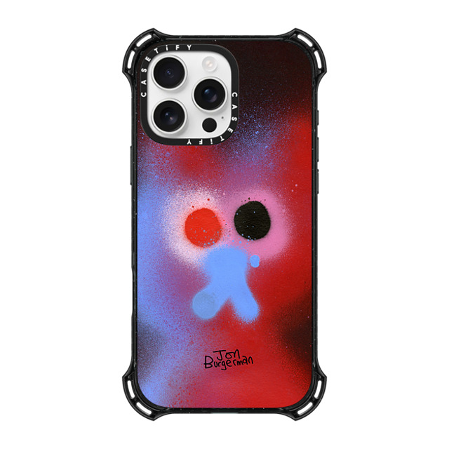 Jon Burgerman x CASETiFY iPhone 16 Pro Max ケース ブラック バウンスケース Fog