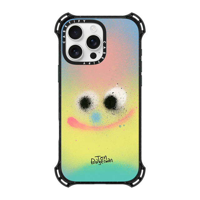 Jon Burgerman x CASETiFY iPhone 16 Pro Max ケース ブラック バウンスケース Puff