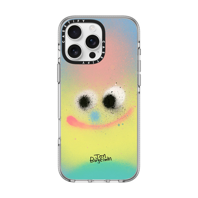 Jon Burgerman x CASETiFY iPhone 16 Pro Max ケース クリア クリア ケース MagSafe対応 Puff