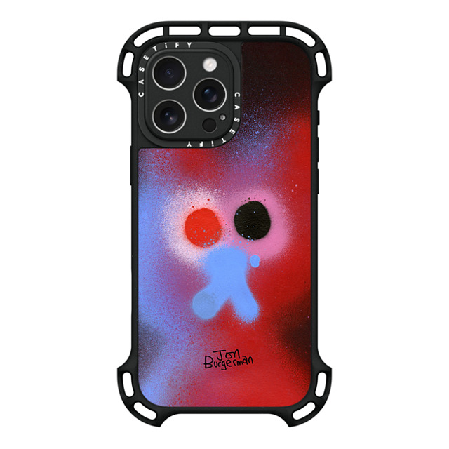 Jon Burgerman x CASETiFY iPhone 16 Pro Max ケース ブラック ウルトラ バウンスケース MagSafe対応 Fog