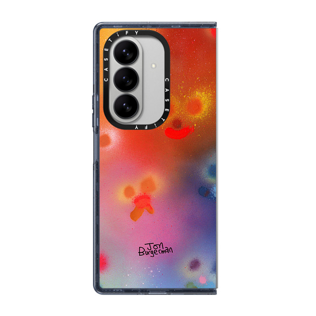 Jon Burgerman x CASETiFY Galaxy Z Fold7 P[X Cartoon,Fine Art lCr[ Impact Magnetic Case Haze