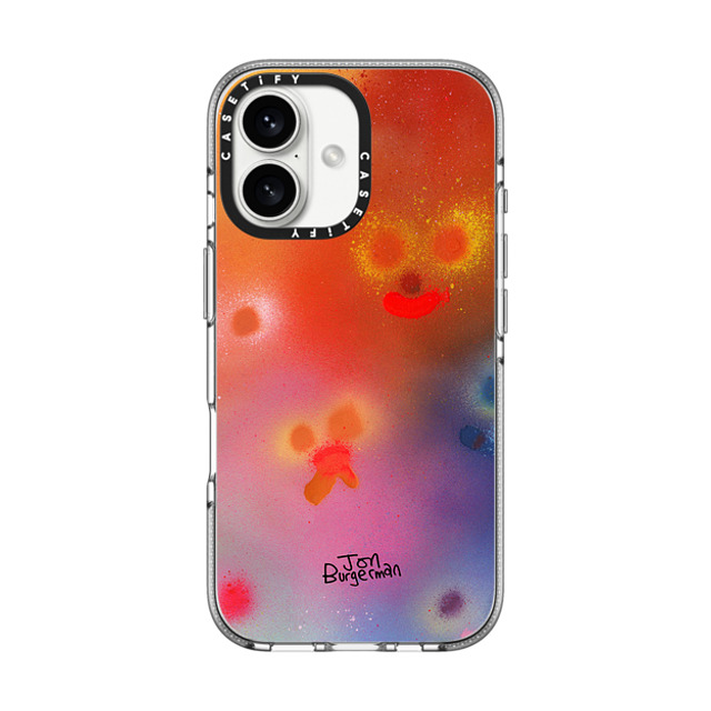 Jon Burgerman x CASETiFY iPhone 16 Case Cartoon,Fine Art Clear Clear Case MagSafe Compatible Haze Father's Day Jon Burgerman x CASETiFY iPhone 16 Case Cartoon,Fine Art Clear Clear Case MagSafe Compatible Haze Father's Day