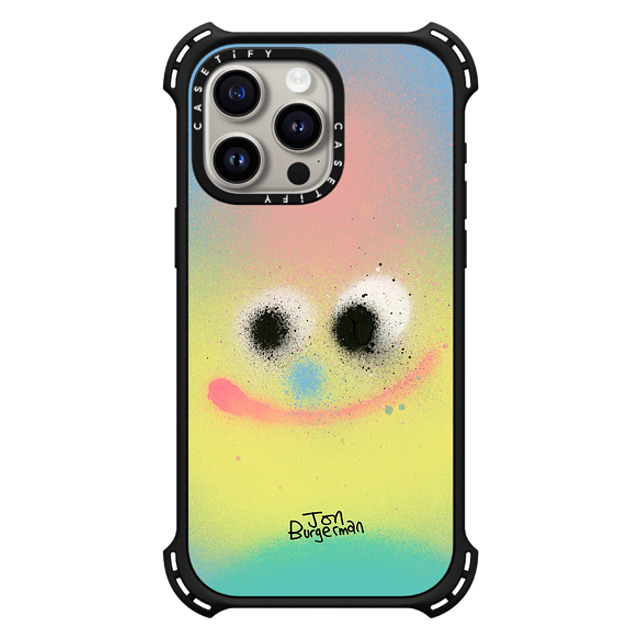 Jon Burgerman x CASETiFY iPhone 15 Pro Max ケース マットブラック バウンスケース Puff