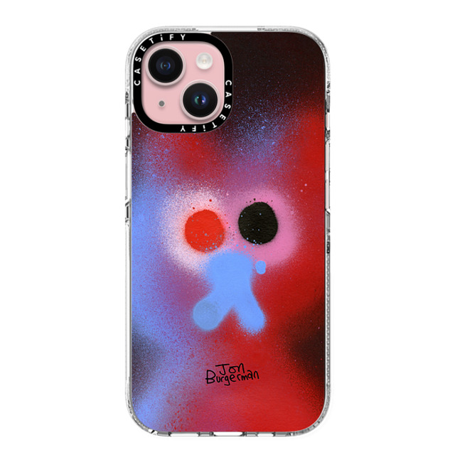 Jon Burgerman x CASETiFY iPhone 15 ケース クリア クリア ケース MagSafe対応 Fog