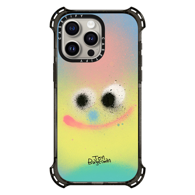 Jon Burgerman x CASETiFY iPhone 15 Pro Max ケース ブラック バウンスケース Puff