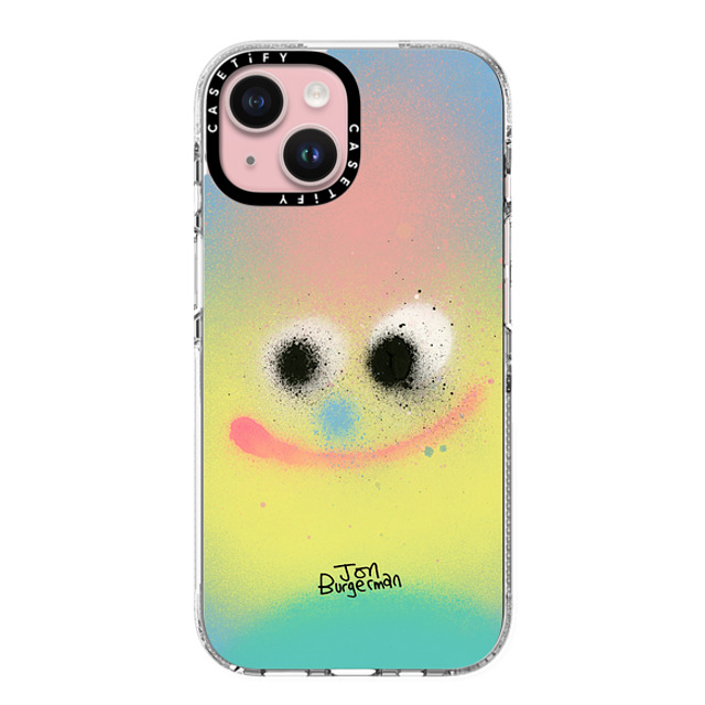 Jon Burgerman x CASETiFY iPhone 15 ケース クリア クリア ケース MagSafe対応 Puff