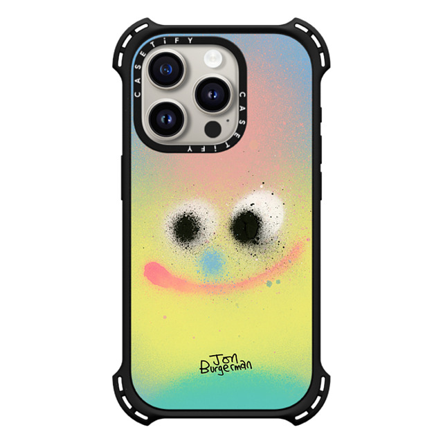 Jon Burgerman x CASETiFY iPhone 15 Pro ケース マットブラック バウンスケース Puff