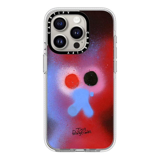 Jon Burgerman x CASETiFY iPhone 15 Pro ケース クリア クリア ケース MagSafe対応 Fog