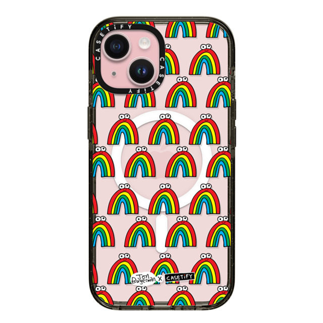 Jon Burgerman x CASETiFY iPhone 15 ケース Cartoon,Rainbow ブラック インパクトケース MagSafe対応 Rainbows Father's Day Jon Burgerman x CASETiFY iPhone 15 ケース Cartoon,Rainbow ブラック インパクトケース MagSafe対応 Rainbows Father's Day
