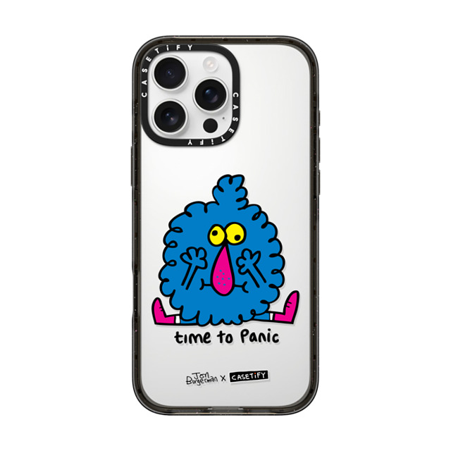 Jon Burgerman x CASETiFY iPhone 16 Pro Max ケース Animal,Cartoon ブラック インパクトケース Fluffer Back to School Jon Burgerman x CASETiFY iPhone 16 Pro Max ケース Animal,Cartoon ブラック インパクトケース Fluffer Back to School