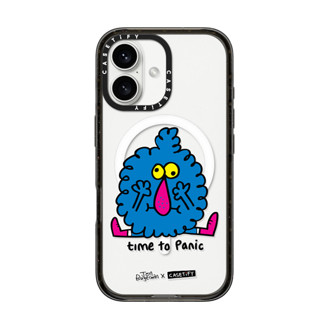 Jon Burgerman x CASETiFY iPhone 16 ケース Animal,Cartoon ブラック インパクトケース MagSafe対応 Fluffer Father's Day Jon Burgerman x CASETiFY iPhone 16 ケース Animal,Cartoon ブラック インパクトケース MagSafe対応 Fluffer Father's Day