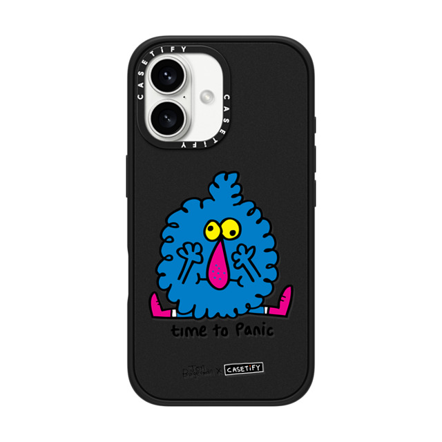 Jon Burgerman x CASETiFY iPhone 16 ケース Animal,Cartoon マットブラック インパクトケース MagSafe対応 Fluffer Mother's Day Jon Burgerman x CASETiFY iPhone 16 ケース Animal,Cartoon マットブラック インパクトケース MagSafe対応 Fluffer Mother's Day