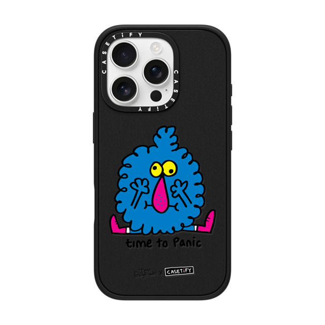 Jon Burgerman x CASETiFY iPhone 16 Pro Case Animal,Cartoon Matte Black Impact Case MagSafe Compatible Fluffer Father's Day Jon Burgerman x CASETiFY iPhone 16 Pro Case Animal,Cartoon Matte Black Impact Case MagSafe Compatible Fluffer Father's Day