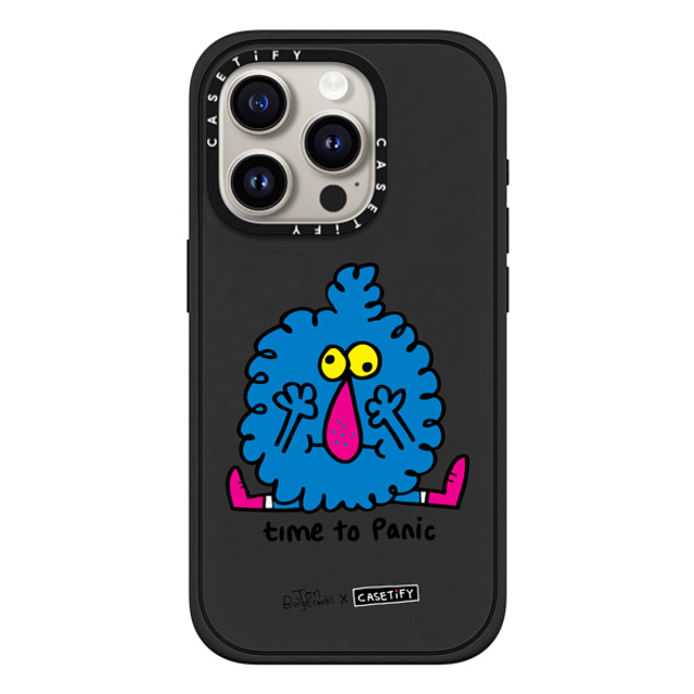Jon Burgerman x CASETiFY iPhone 15 Pro ケース Animal,Cartoon マットブラック インパクトケース MagSafe対応 Fluffer Back to School Jon Burgerman x CASETiFY iPhone 15 Pro ケース Animal,Cartoon マットブラック インパクトケース MagSafe対応 Fluffer Back to School
