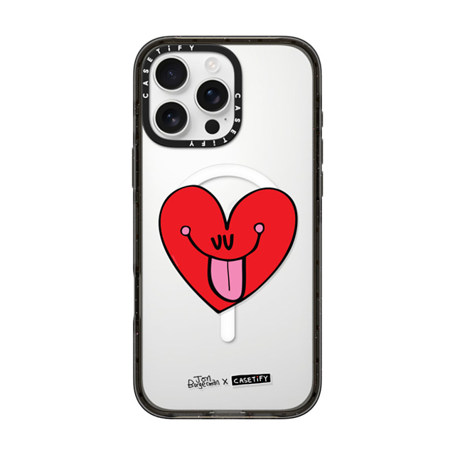 Jon Burgerman x CASETiFY iPhone 16 Pro Max ケース Heart,Cartoon ブラック インパクトケース MagSafe対応 Heart Back to School Jon Burgerman x CASETiFY iPhone 16 Pro Max ケース Heart,Cartoon ブラック インパクトケース MagSafe対応 Heart Back to School