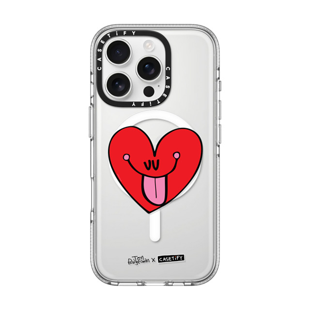 Jon Burgerman x CASETiFY iPhone 16 Pro ケース Heart,Cartoon クリア クリア ケース MagSafe対応 Heart Back to School Jon Burgerman x CASETiFY iPhone 16 Pro ケース Heart,Cartoon クリア クリア ケース MagSafe対応 Heart Back to School