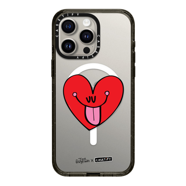 Jon Burgerman x CASETiFY iPhone 15 Pro Max Case Heart,Cartoon Black Impact Case MagSafe Compatible Heart Back to School Jon Burgerman x CASETiFY iPhone 15 Pro Max Case Heart,Cartoon Black Impact Case MagSafe Compatible Heart Back to School