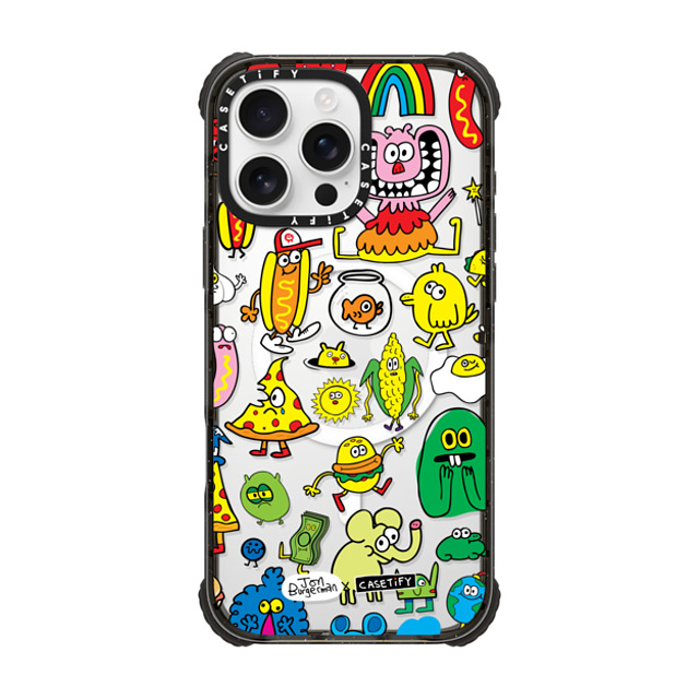 Jon Burgerman x CASETiFY iPhone 16 Pro Max Case Animal,Cartoon Black ウルトラ インパクトケース MagSafe 対応 Sticky Friends Mother's Day Jon Burgerman x CASETiFY iPhone 16 Pro Max Case Animal,Cartoon Black ウルトラ インパクトケース MagSafe 対応 Sticky Friends Mother's Day