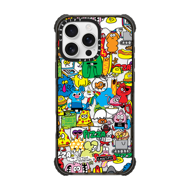 Jon Burgerman x CASETiFY iPhone 16 Pro Max ケース Animal,Cartoon ブラック ウルトラ インパクトケース MagSafe 対応 Sticky Mess Father's Day Jon Burgerman x CASETiFY iPhone 16 Pro Max ケース Animal,Cartoon ブラック ウルトラ インパクトケース MagSafe 対応 Sticky Mess Father's Day