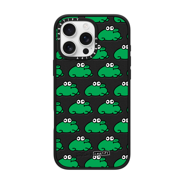 Jon Burgerman x CASETiFY iPhone 16 Pro Max Case Animal,Cartoon Matte Black Impact Case MagSafe Compatible Froggies Father's Day Jon Burgerman x CASETiFY iPhone 16 Pro Max Case Animal,Cartoon Matte Black Impact Case MagSafe Compatible Froggies Father's Day