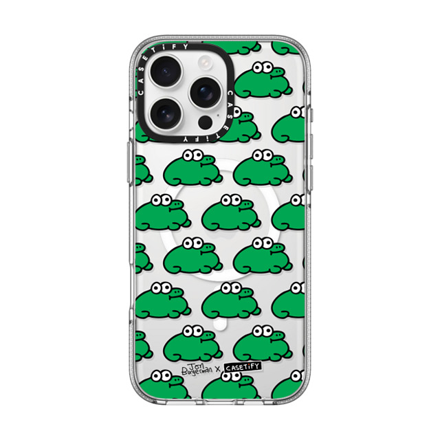 Jon Burgerman x CASETiFY iPhone 16 Pro Max Case Animal,Cartoon Clear Clear Case MagSafe Compatible Froggies Father's Day Jon Burgerman x CASETiFY iPhone 16 Pro Max Case Animal,Cartoon Clear Clear Case MagSafe Compatible Froggies Father's Day