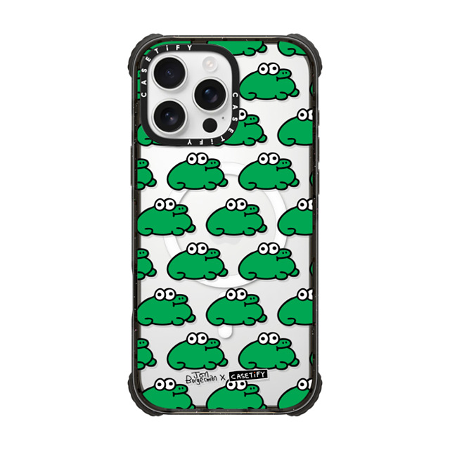 Jon Burgerman x CASETiFY iPhone 16 Pro Max ケース Animal,Cartoon ブラック ウルトラ インパクトケース MagSafe 対応 Froggies Father's Day Jon Burgerman x CASETiFY iPhone 16 Pro Max ケース Animal,Cartoon ブラック ウルトラ インパクトケース MagSafe 対応 Froggies Father's Day