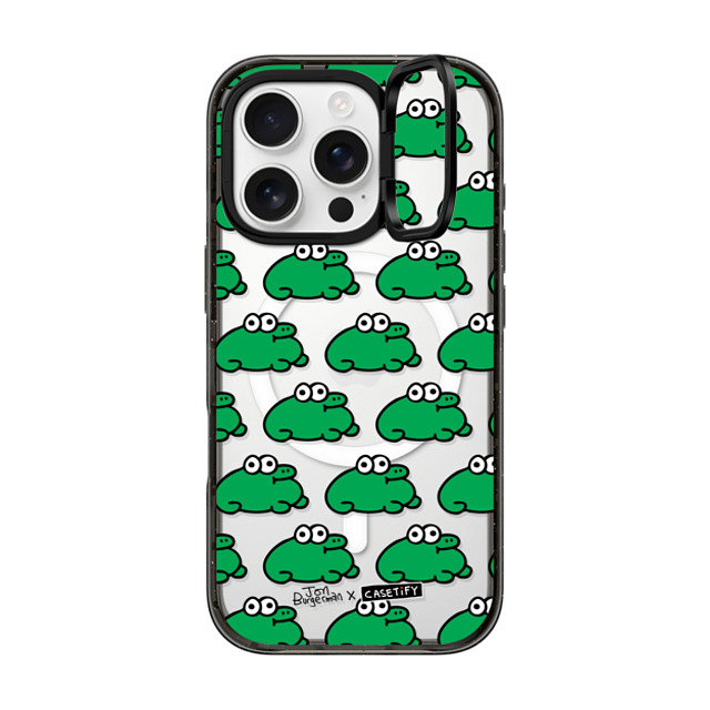 Jon Burgerman x CASETiFY iPhone 16 Pro Case Animal,Cartoon Black インパクトリングスタンドケース MagSafe対応 Froggies Father's Day Jon Burgerman x CASETiFY iPhone 16 Pro Case Animal,Cartoon Black インパクトリングスタンドケース MagSafe対応 Froggies Father's Day
