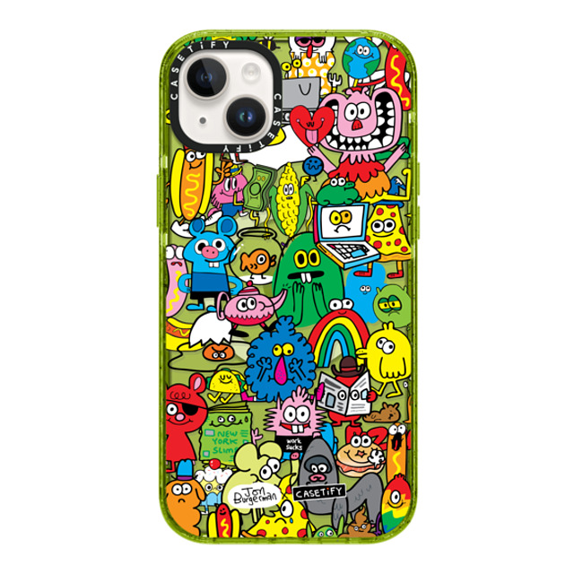 Jon Burgerman x CASETiFY iPhone 14 Plus Case Kiwi Impact Case MagSafe Compatible Fun Friends Jon Burgerman x CASETiFY iPhone 14 Plus Case Kiwi Impact Case MagSafe Compatible Fun Friends