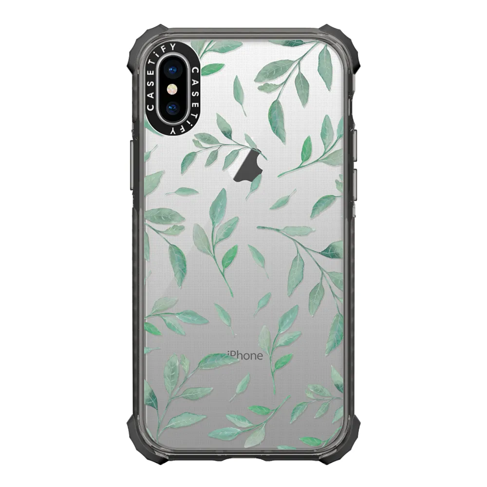 Ultra Clear Case & Nature Stickers (10 Pack) iPhone x Case