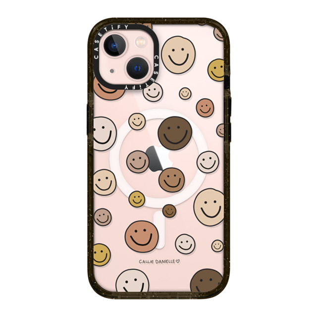 Callie Danielle x CASETiFY iPhone 13 ケース ブラック インパクトケース MagSafe対応 Smileys