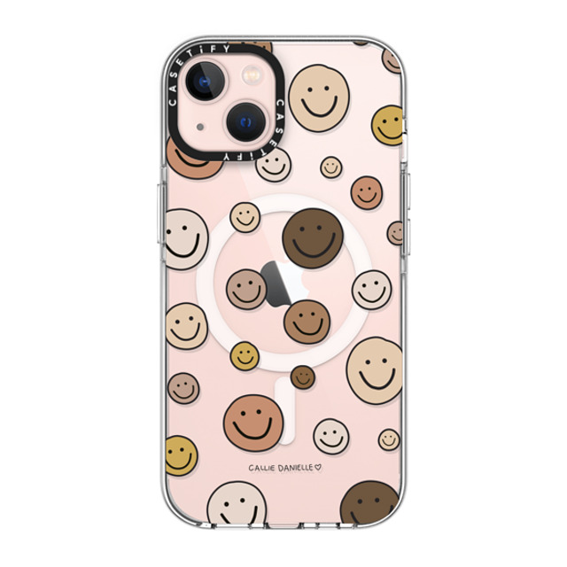 Callie Danielle x CASETiFY iPhone 13 ケース クリア クリア ケース MagSafe対応 Smileys