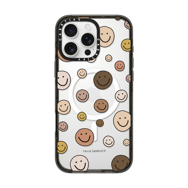 Callie Danielle x CASETiFY iPhone 16 Pro Max ケース ブラック インパクトケース MagSafe対応 Smileys