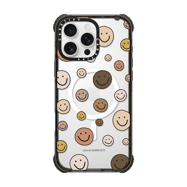 Callie Danielle x CASETiFY iPhone 16 Pro Max Case Black ウルトラ インパクトケース MagSafe 対応 Smileys Callie Danielle x CASETiFY iPhone 16 Pro Max Case Black ウルトラ インパクトケース MagSafe 対応 Smileys
