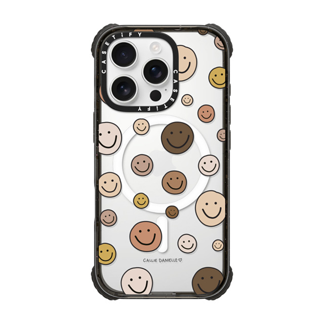Callie Danielle x CASETiFY iPhone 16 Pro Case Black ウルトラ インパクトケース MagSafe 対応 Smileys Callie Danielle x CASETiFY iPhone 16 Pro Case Black ウルトラ インパクトケース MagSafe 対応 Smileys