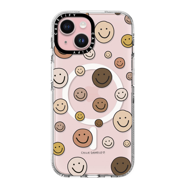 Callie Danielle x CASETiFY iPhone 15 ケース クリア クリア ケース MagSafe対応 Smileys