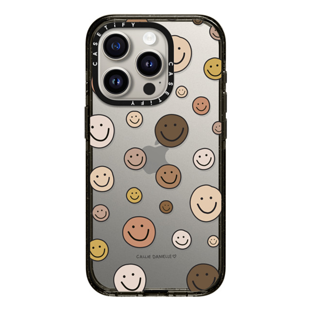 Callie Danielle x CASETiFY iPhone 15 Pro ケース ブラック インパクトケース Smileys