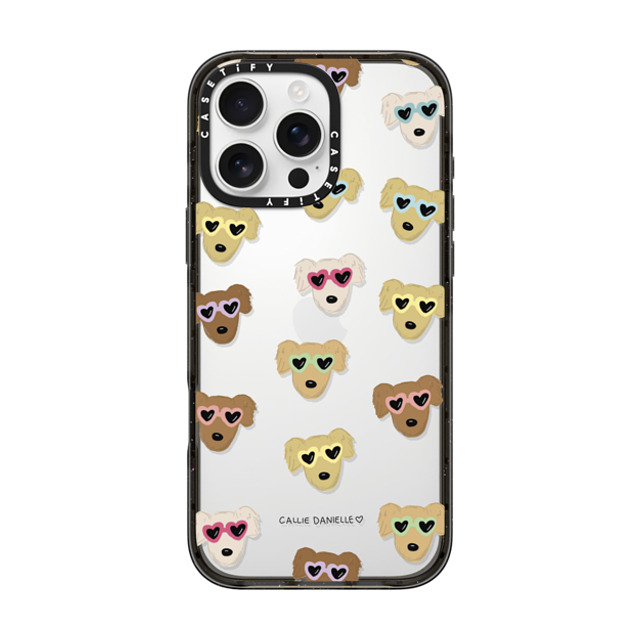 Callie Danielle x CASETiFY iPhone 16 Pro Max Case Dog,Animal ブラック インパクトケース Golden Sunnies Mother's Day Callie Danielle x CASETiFY iPhone 16 Pro Max Case Dog,Animal ブラック インパクトケース Golden Sunnies Mother's Day
