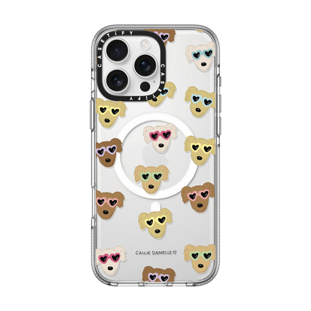 Callie Danielle x CASETiFY iPhone 16 Pro Max ケース Dog,Animal クリア クリア ケース MagSafe対応 Golden Sunnies Back to School Callie Danielle x CASETiFY iPhone 16 Pro Max ケース Dog,Animal クリア クリア ケース MagSafe対応 Golden Sunnies Back to School