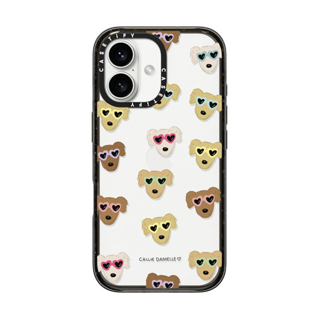 Callie Danielle x CASETiFY iPhone 16 Case Dog,Animal ブラック インパクトケース Golden Sunnies Mother's Day Callie Danielle x CASETiFY iPhone 16 Case Dog,Animal ブラック インパクトケース Golden Sunnies Mother's Day