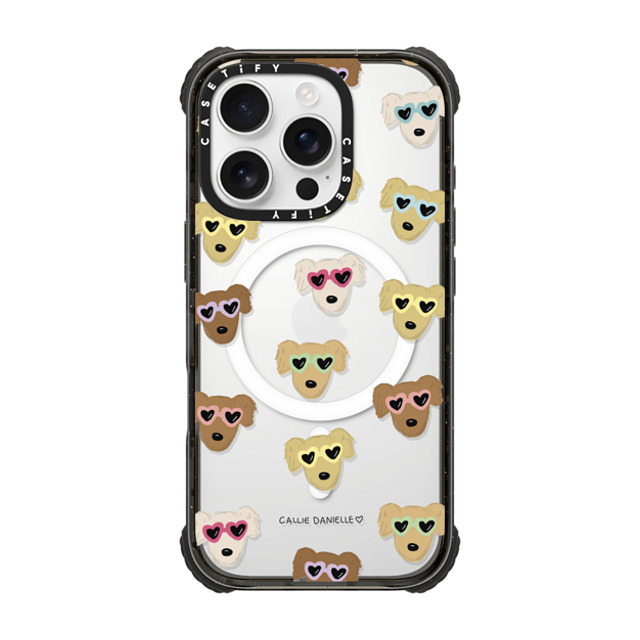 Callie Danielle x CASETiFY iPhone 16 Pro ケース Dog,Animal ブラック ウルトラ インパクトケース MagSafe 対応 Golden Sunnies New iPhone Callie Danielle x CASETiFY iPhone 16 Pro ケース Dog,Animal ブラック ウルトラ インパクトケース MagSafe 対応 Golden Sunnies New iPhone