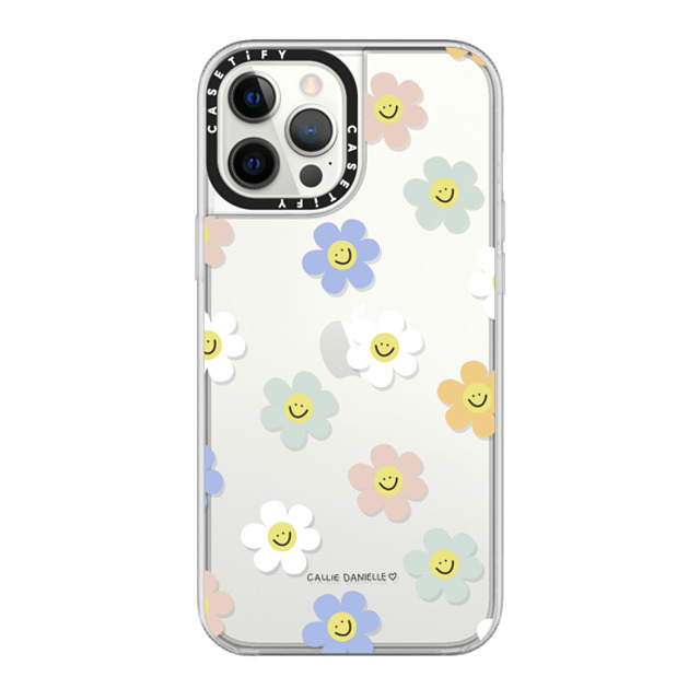 Callie Danielle x CASETiFY iPhone 12 Pro Max ケース クリア グリップケース Happy Daisies