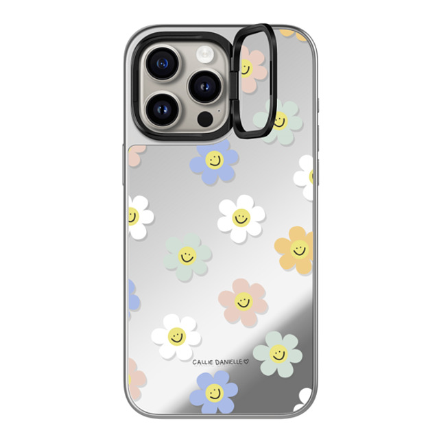 Callie Danielle x CASETiFY iPhone 15 Pro Max Case Floral,Pattern シルバー (シルバーバンパー) ミラー リングスタンドケース MagSafe対応 Happy Daisies Mother's Day Callie Danielle x CASETiFY iPhone 15 Pro Max Case Floral,Pattern シルバー (シルバーバンパー) ミラー リングスタンドケース MagSafe対応 Happy Daisies Mother's Day