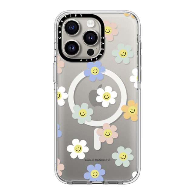 Callie Danielle x CASETiFY iPhone 15 Pro Max ケース クリア クリア ケース MagSafe対応 Happy Daisies