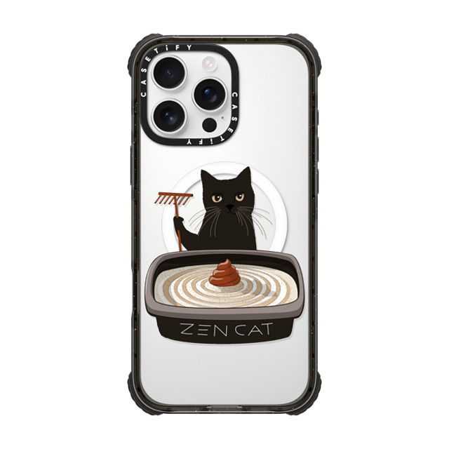 Iconeo x CASETiFY iPhone 16 Pro Max Case Cat,Animal Black ウルトラ インパクトケース MagSafe 対応 The Zen Cat Father's Day Iconeo x CASETiFY iPhone 16 Pro Max Case Cat,Animal Black ウルトラ インパクトケース MagSafe 対応 The Zen Cat Father's Day