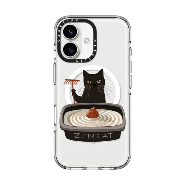 Iconeo x CASETiFY iPhone 16 ケース Cat,Animal クリア クリア ケース MagSafe対応 The Zen Cat Father's Day Iconeo x CASETiFY iPhone 16 ケース Cat,Animal クリア クリア ケース MagSafe対応 The Zen Cat Father's Day