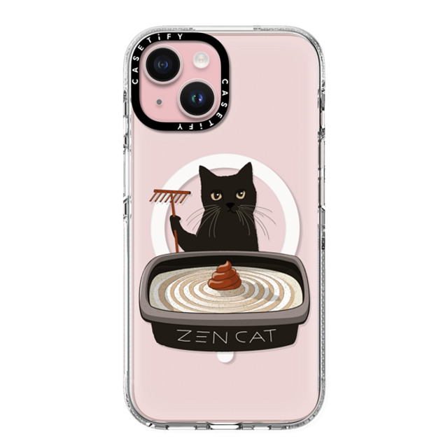Iconeo x CASETiFY iPhone 15 Case Cat,Animal Clear Clear Case MagSafe Compatible The Zen Cat Father's Day Iconeo x CASETiFY iPhone 15 Case Cat,Animal Clear Clear Case MagSafe Compatible The Zen Cat Father's Day